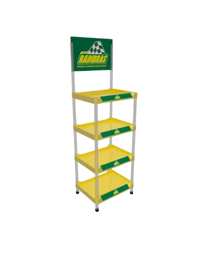 Injected Plastic Display with 4 trays 50x40