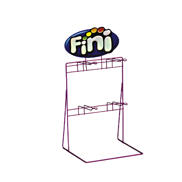 Promotional Wire Counter Display with Hooks