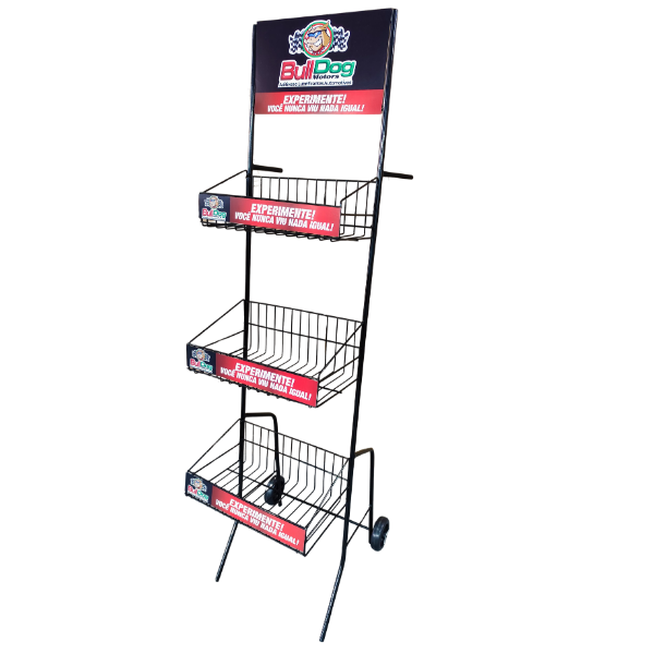 Promotional Wire Floor Display with Casters thumbnail 2