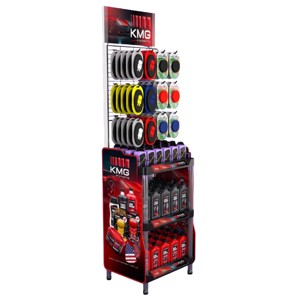 Mixed Promotional Plastic and Wire Display