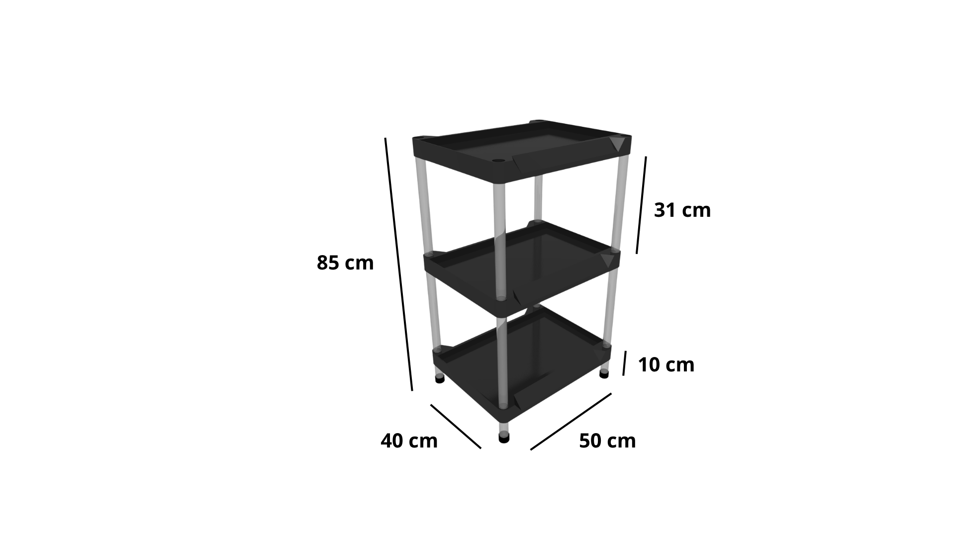 Injected Plastic Display with 3 trays 50x40 thumbnail 2