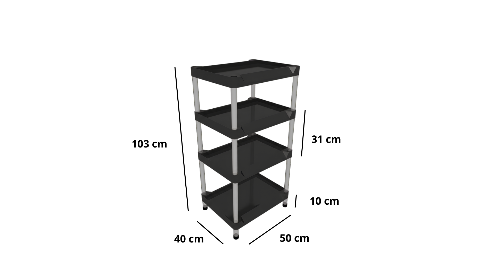 Injected Plastic Display with 4 trays 50x40 thumbnail 2