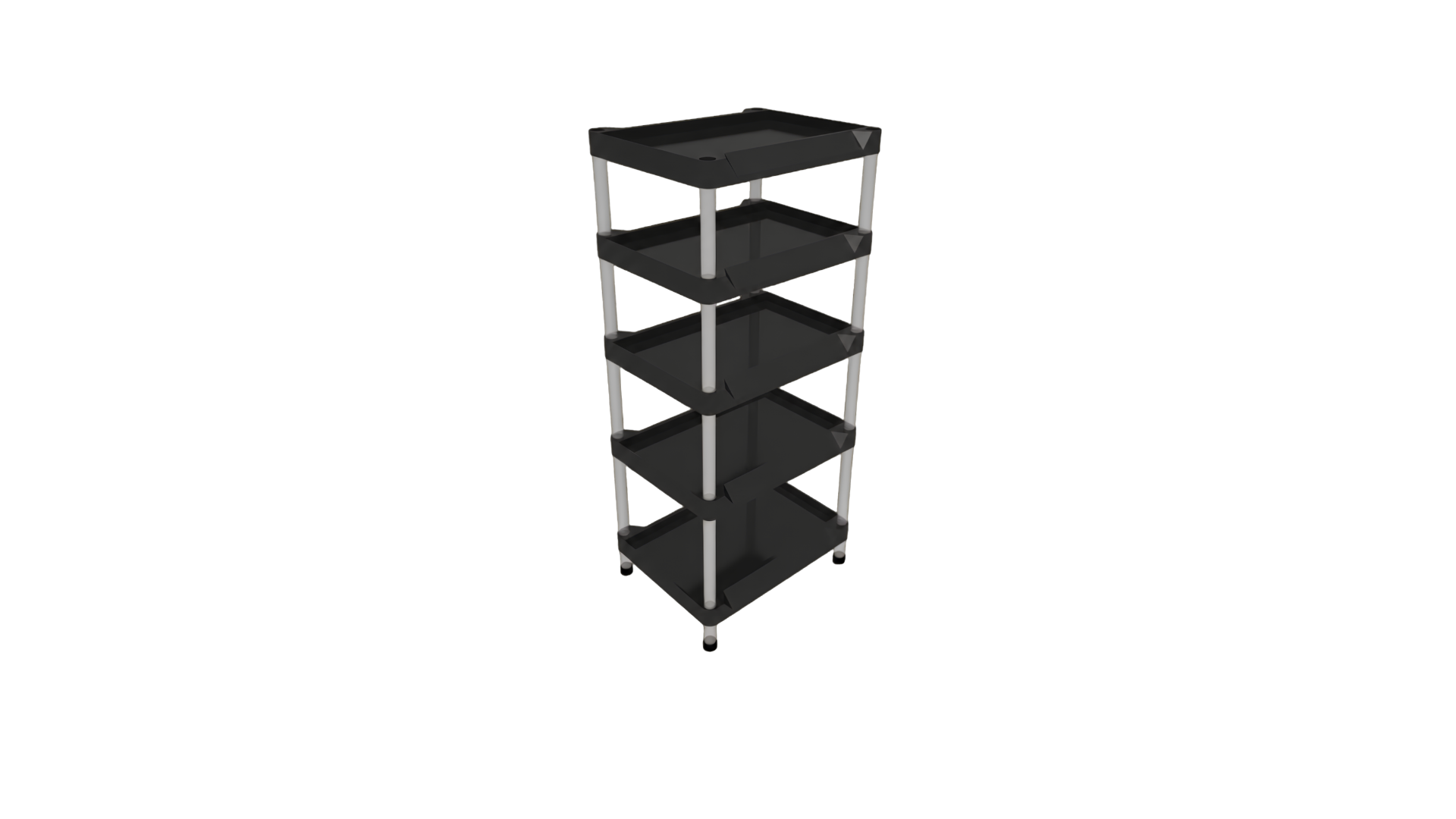 Injected Plastic Display with 5 trays 50x40