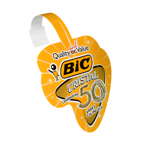 Wobbler with Clip for Visual Communication